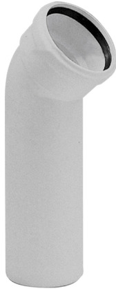 Отвод 45° ПП Ostendorf SKLB удлиненный бесшумный для внутренней канализации