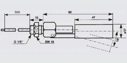 Поплавковый переключатель (уровнемер) Wika HLS-M21. Размеры