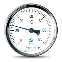 Термометр биметаллический трубный ТБТ