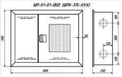 Шкаф пожарный ШП-К1-О1(В)ОК (ШПК-315 ВОК). Размеры и состав