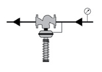 Схема применения регулятора давления КПСР РА-В