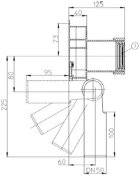 Сифон HL432. Размеры