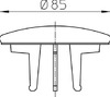 Декоративная крышка HL514/S.1. Размеры