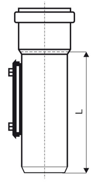Ревизия ПВХ Ostendorf KGRE с прямоугольным люком канализационная наружная. Размеры