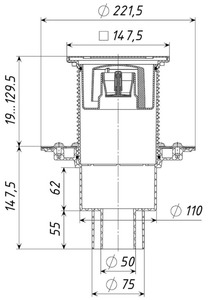 Трап вертикальный ТП-310.1(Hs+Ms). Размеры
