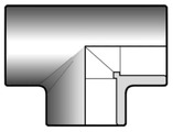 Тройник 90° муфтовые окончания для холодной сварки (клеевое соединение)