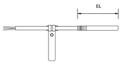 Температурные датчики Zenner (PT100, PT500, PT1000) стандартные. Размеры