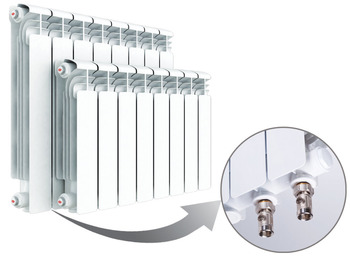 Радиаторы RIFAR Alum Ventil алюминиевые секционные с нижним подключением