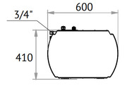 Воздушно-тепловая завеса Тепломаш серии 500 Бриллиант. Размеры профиля