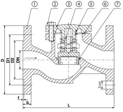 Клапан обратный АДЛ Гранлок серии RD16. Устройство и размеры