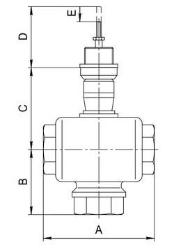 Клапан регулирующий АДЛ Гранрег КМ324Р. Размеры
