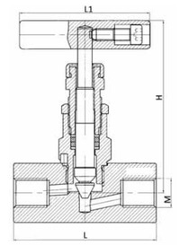 Вентиль (клапан) запорный игольчатый Гранвент MV40. Устройство и размеры