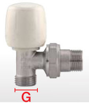 Клапан ITAP ART 395 угловой регулирующий для металлопластиковых труб